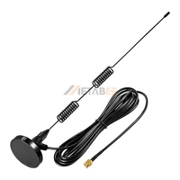 Antenne WiFi double bande étanche IP67 2,4 GHz 5,8 GHz à gain élevé 5 dBi avec base magnétique et câble de 2 m pour routeur et modem