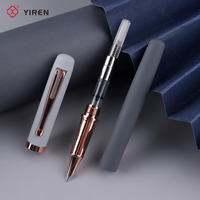 Stylo plume de calligraphie de haute qualité YIREN 2025, couleur Morandi, acier inoxydable, petite plume, métal, cadeaux, écriture