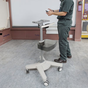 Moderne Mobiele Ziekenhuis Laboratorium Kar Aluminium Kolom Stille Remwielen Medische Apparatuur <span class=keywords><strong>Trolley</strong></span> Voor Hotel Dineren Gebruik - Product Image 3
