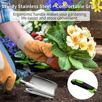 Ensemble d'outils de jardinage 3 pièces, kit de jardinage robuste avec poignée ergonomique antidérapante et souple, excellent cadeau de jardinage pour les femmes et les hommes
