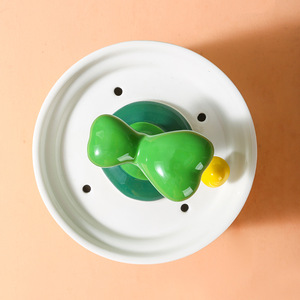 Fuente de agua de cerámica para gatos con circulación automática, ecológica, comedero para mascotas, origen Dehua - Product Image 3