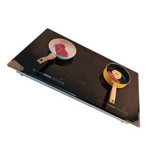 Table de cuisson à induction 2 feux 4000W noire, cuisinière électrique encastrable à commande tactile pour usage domestique, vente en gros - Product Image 6