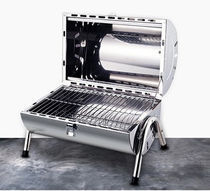 ยิงถังสแตนเลสที่มีคุณภาพสูงในร่มถ่านย่างบาร์บีคิวสำหรับขาย - Product Image 5
