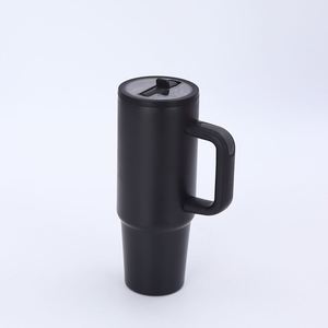 Maxfree Custom Logo <b>40oz</b> H2.0 Thermal Insulated Stainless Steel <b>Tumbler</b> 40 oz Coffee Cup <b>with</b> <b>Handle</b> and Straw - Product Image 4