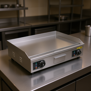 Plancha Eléctrica Comercial Vevor de 25.79 x 15.75 Pulgadas, 2800W, Control de Temperatura Ajustable, Equipo de Cocina de Acero Inoxidable - Product Image 2