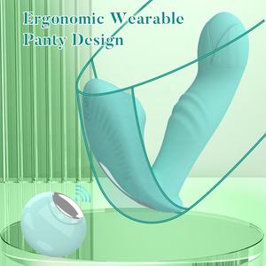 Giyilebilir yapay penis vibratör kadın klitoral emme/vajina teşvik seks oyuncak uzaktan kumanda kelebek vibratör külot seks ürünü - Product Image 4