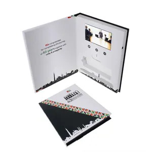 Chinesische 5 7 10-Zoll-LCD-Bildschirm Gruß karte Digital Folder Mailer Postkarte Video-Broschüre