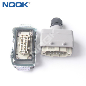 HDC-HE-010-02S <span class=keywords><strong>10</strong></span> <span class=keywords><strong>Pin</strong></span> Bề Mặt Được Gắn Ổ Cắm Nặng Kết Nối Với 2 Đòn Bẩy - Product Image 4