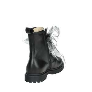 Florens Girls' Ankle Boots <b>Black</b> Size 36 Lace Up With <b>Tulle</b> Detail - Product Image 3