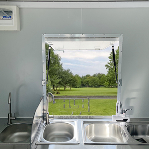 Tout nouveau chariot de nourriture Mobile en aluminium Mini Van Design à vendre-Ice Cream Potato Snack Food Trailer Wholesale Mobile Unit - Product Image 5