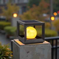 Lampes à pilier LED de jardin modernes en acier inoxydable, étanches IP65, diamètre 25/30/40 cm, base E27, lampes décoratives de jardin