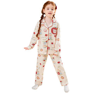 <span class=keywords><strong>Pijamas</strong></span> Casuales para <span class=keywords><strong>Niñas</strong></span> 2025, Primavera-Otoño, Algodón Puro <span class=keywords><strong>de</strong></span> Primera Clase, Largo Completo, Suaves, Ropa <span class=keywords><strong>de</strong></span> Dormir Infantil OEM - Product Image 5