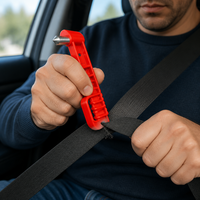 Marteau de sécurité multifonctionnel pour bus urbain avec couteau de coupe, brise-vitre de secours pour voiture, outil d'évacuation d'urgence pour véhicule