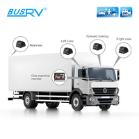 Moniteur de voiture AI BSD 10,1 pouces, système d'alerte de détection de véhicule, DVR, écran quadruple divisé, moniteur pour camion et bus