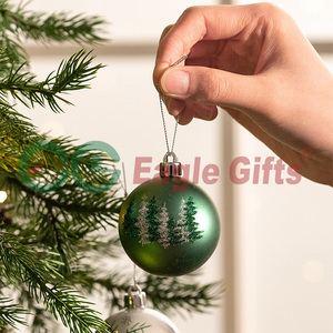 EAGLEGIFTS Ornements de Noël en argent vert frais peints à la main au design original de noisette, décorations de Noël - Product Image 3