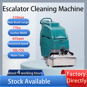 Chất lượng cao điện có dây tự động thang cuốn bước làm sạch máy với bàn chải con lăn 51cm chiều rộng cho trung tâm mua sắm siêu thị - Product Image 2