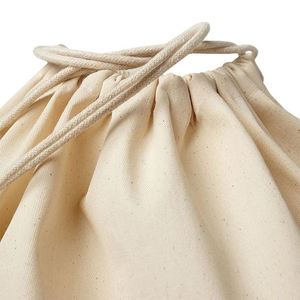 Sac à linge en toile de coton naturel extra large et portable avec cordon de serrage pour hôtels - Product Image 3