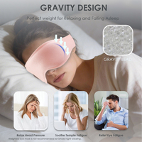Masque oculaire 3D lesté pour dormir, bandeau occultant pour extensions de cils en voyage, meilleur cache-yeux pour hommes et femmes, soulagement de l'anxiété