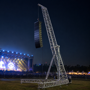 Tour de levage portable en aluminium avec manivelle pour systèmes Line Array et éclairage de scène - Product Image 2