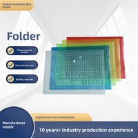 Transparent coloré A4 étudiant Document sac PP matériel bouton sac mallette bureau papeterie pour 209 produits de classement