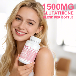 Private Label Glutathionecapsules met hoge sterkte ondersteunen de levergezondheid, 1500 mg geconcentreerde formule, glutathion supplement - Product Image 5