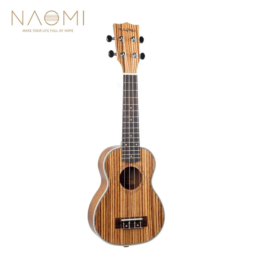 NAOMI mijia-Ukulele zebraood, 21 pouces, 4 cordes, guitare Uke, Kit de guitare acoustique, Mini Instrument de musique