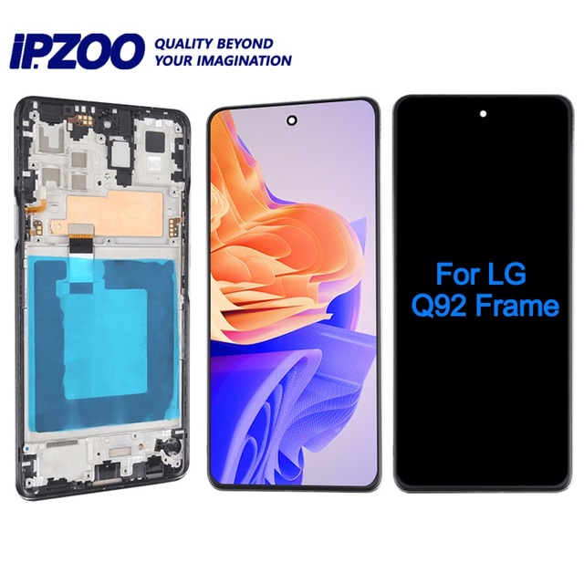 Wholesale Mobile Phone Parts Replacement 6.8 Inches Lcd Mobile Phone Screen for LG Q92 Digital Display Screen with Frame