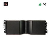 Système de sonorisation Line Array passif à 4 canaux avec deux haut-parleurs de 8 pouces en néodyme, étanche, pour extérieur, avec DSP allemand pour scène live