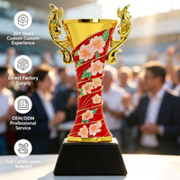 Coupe de trophée brodée au design oriental traditionnel, personnalisée pour les récompenses de football, basketball, golf, souvenirs et cadeaux