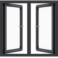 SÉRIE MINIMALISME - Fenêtres et portes fines à double vitrage en alliage d'aluminium certifiées CE