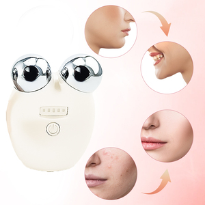 Portable Travel-Friendly Design <b>Facial</b> Roller with Vibrating Modes Microcurrent Therapy Beauty <b>Massager</b> for Anti-aging - Product Image 6