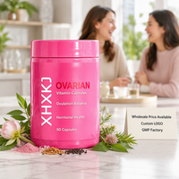 Capsules de Vitamines pour le Soutien Ovarien Sain des Femmes, Étiquette Personnalisée OEM, Équilibre Hormonal et Ovulation Saine, Fabrication GMP, Vente en Gros