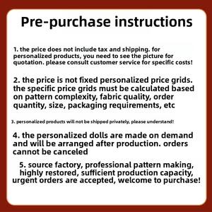 Costumes de poupées de dessins animés sur mesure poupées en peluche de <span class=keywords><strong>mascotte</strong></span> gonflables pour la performance couvre-chef de soulagement du stress poupées faites à la main - Product Image 4