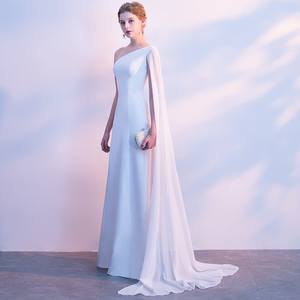 SWS651 Mujeres Verano champán Formal Comercio Temperamento Maxi Vestido de fiesta de noche - Product Image 2