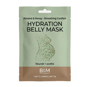 Masque en tissu hydratant actif pour le ventre, Fournisseur OEM <span class=keywords><strong>de</strong></span> premier plan, à l'extrait d'aloe vera, pour le bien-être abdominal et la <span class=keywords><strong>grossesse</strong></span>, masques anti-vergetures - Product Image 3