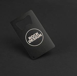 Abridor de Botellas de Acero Inoxidable con Grabado Personalizado para Tarjetas de Visita, 85x54mm, Abridor de Tarjetas de Crédito Metálico - Product Image 2