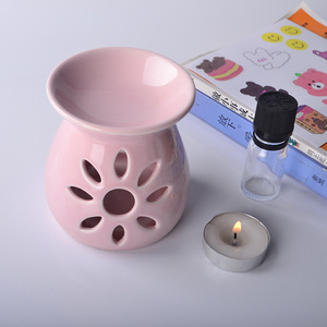 เตาน้ำมันหอมระเหยพอร์ซเลนตะเกียงเซรามิกที่อุ่นชาขี้ผึ้งเทียน - Product Image 6