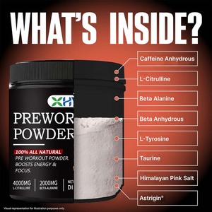 OEM GORILLA chế độ Pre-Workout bột chất điện giải năng lượng bổ sung BCAA Creatine Koffein dâu hương vị cho thể thao dinh dưỡng - Product Image 2