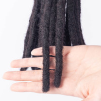 Vente chaude Afro Kinky Cheveux Humains Loc Extension Largeur (0.3-0.6cm) Crochet Dreadlock Tressage Cheveux