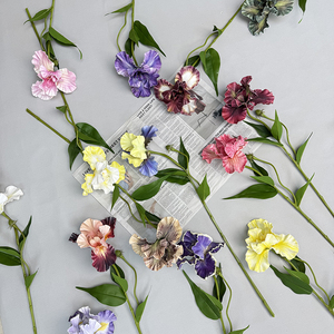 <span class=keywords><strong>Fleur</strong></span> d'<span class=keywords><strong>iris</strong></span> artificielle en vrac à branche unique, <span class=keywords><strong>fleur</strong></span> d'orchidée artificielle à haute simulation pour la décoration - Product Image 3