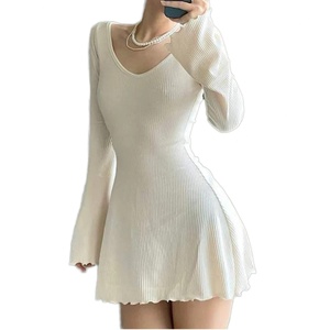 Robe tube mini décontractée pour femme, sans bretelles, unie, style Twt High Street Casual Party - Product Image 1