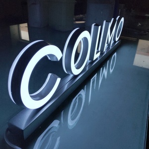 Kexian Custom Led Verlicht Bord Tafel Bewegwijzering Bureau Top Sign Shop Business Channel Letter Acryl Led Licht Bord Met Voet - Product Image 6