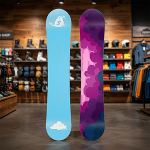 Snowboard Invernale Resistente per Tutti i Terreni, Design Blu e Viola per Snowboard - Product Image 2