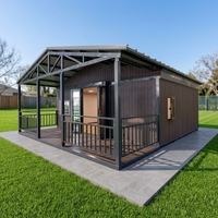 Maison conteneur extensible à double aile 20FT/40FT, design contemporain – Bureau modulaire portable pour chambre, hôtel, salle de bain
