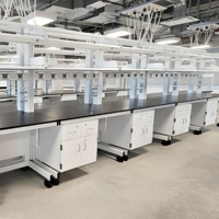 Meubles de laboratoire scolaire et universitaire durables au design moderne, table de laboratoire de recherche scientifique