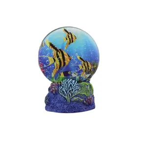 High Quality Wholesale Water Globe Diy 100mm Shark Glass Water Globe Ic Light