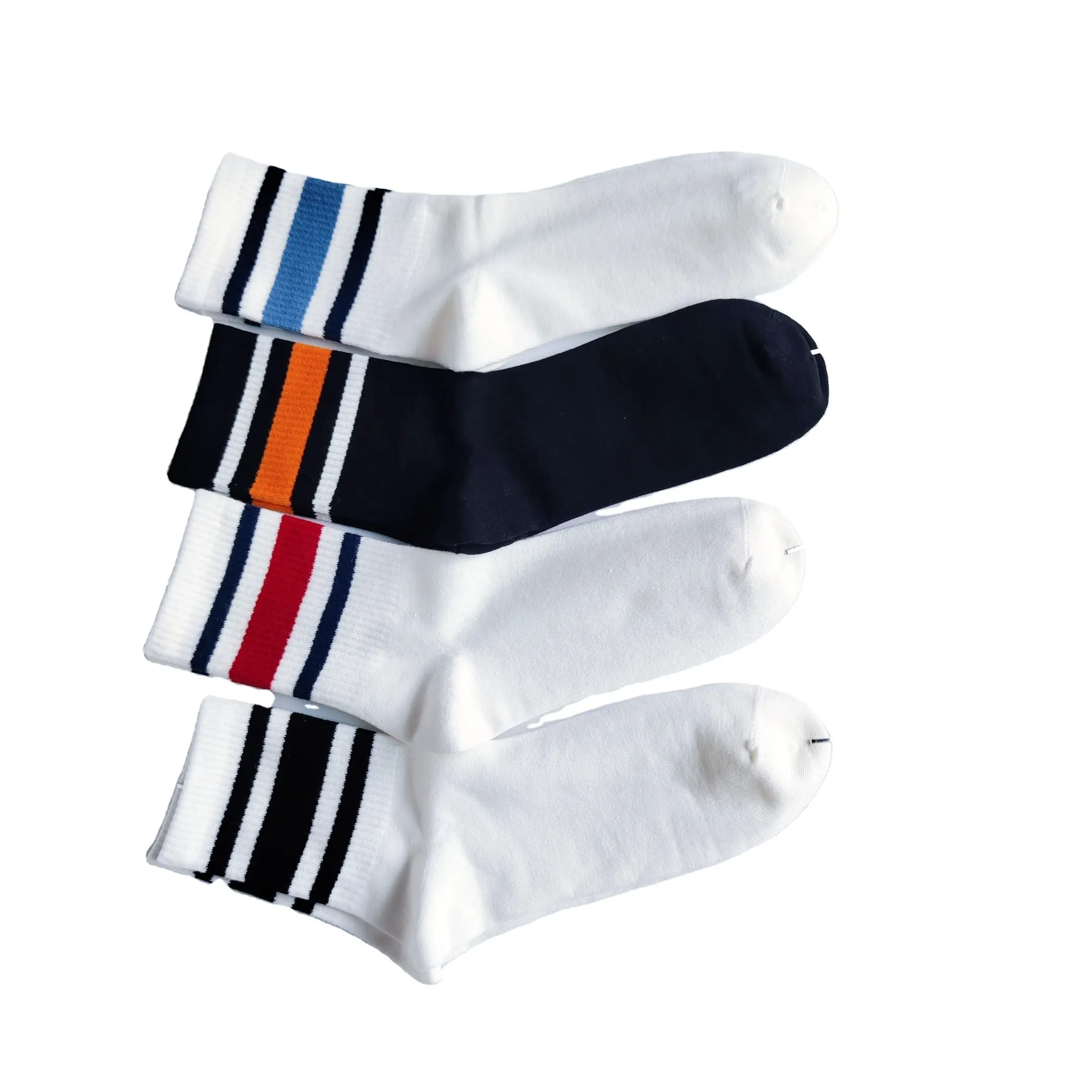 Chaussettes d'hiver à rayures Femmes Filles Sport Casual Socks Hosiery Soft Medium Tube Long Socks With Low quantité minimale de commande