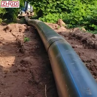 Tuyau d'alimentation en eau PE moulé sur mesure pour irrigation agricole de drainage 1100mm