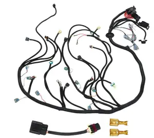 LS Stand Alone Wire Harness, 6L80E 6L90E Swap Drive by Cable, Engine and Transmission Connectors Standalone Wiring Harness 60A R