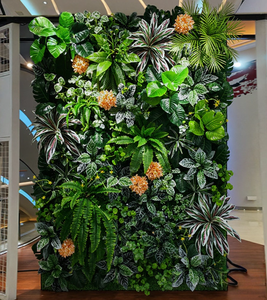 Mur végétal en herbe, feuillage, panneau de fleurs, plantes artificielles, jardin vertical, mur vert en plastique - Product Image 3
